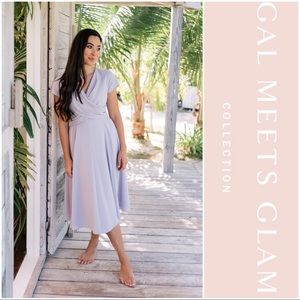 Gal Meets Glam Crisscross Bodice Dress